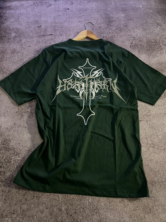 TEE ESCAPE CROSS - FOREST GREEN